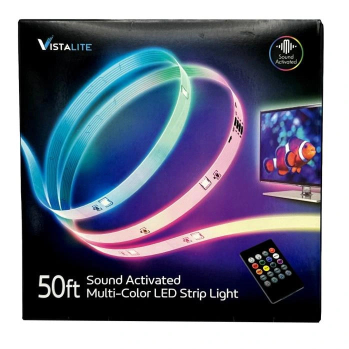 50 FT LED LIGHT STRIP SOUND ACTIVATED